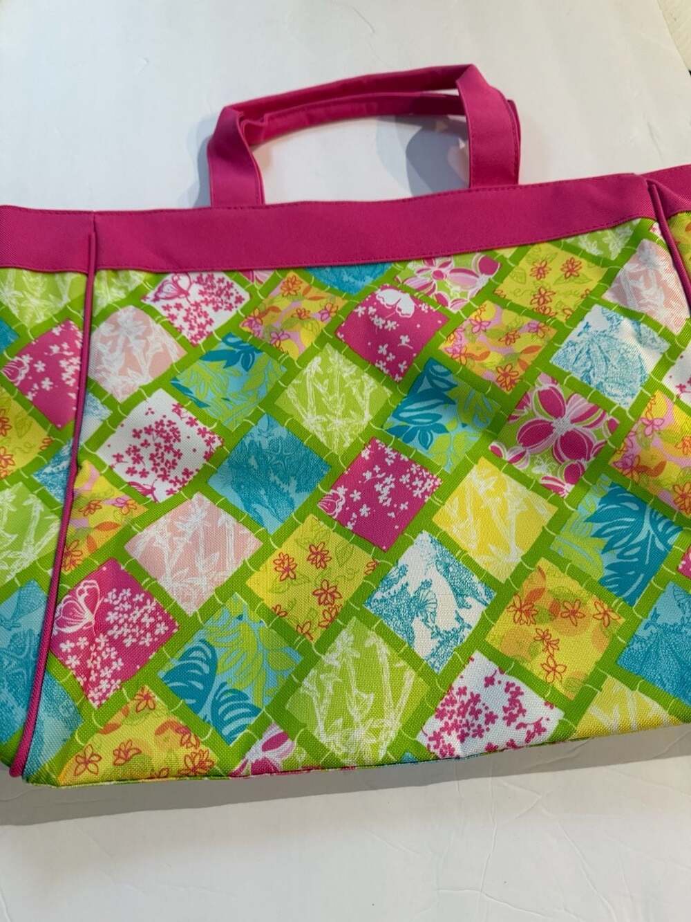 NWT Lilly Pulitzer Colorful Patchwork Tote